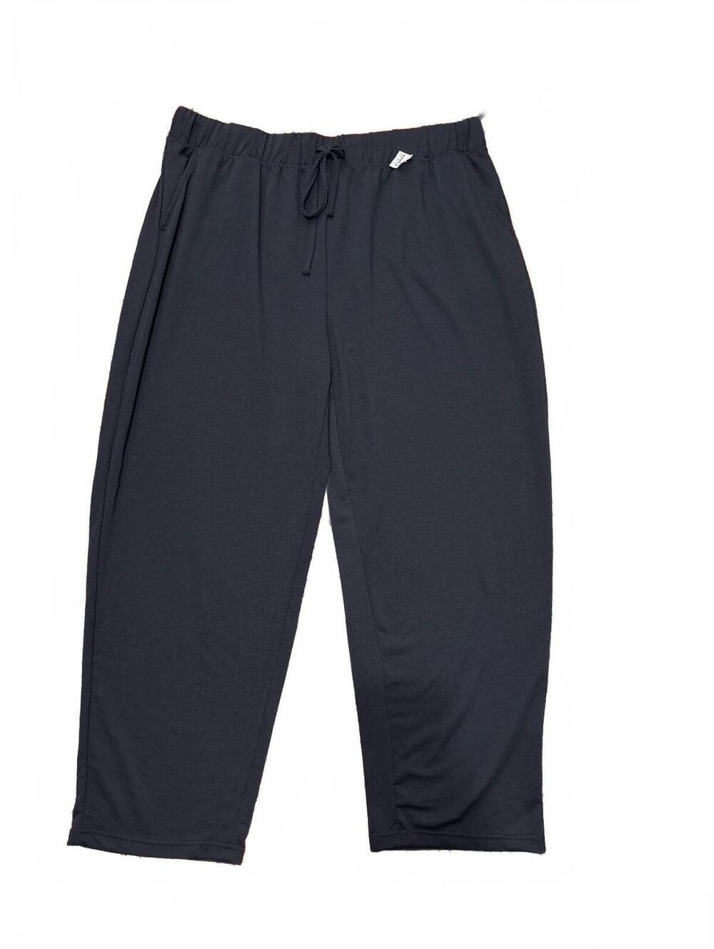 Cuddl Duds Lounge Pants XXL Black Polyester Spandex